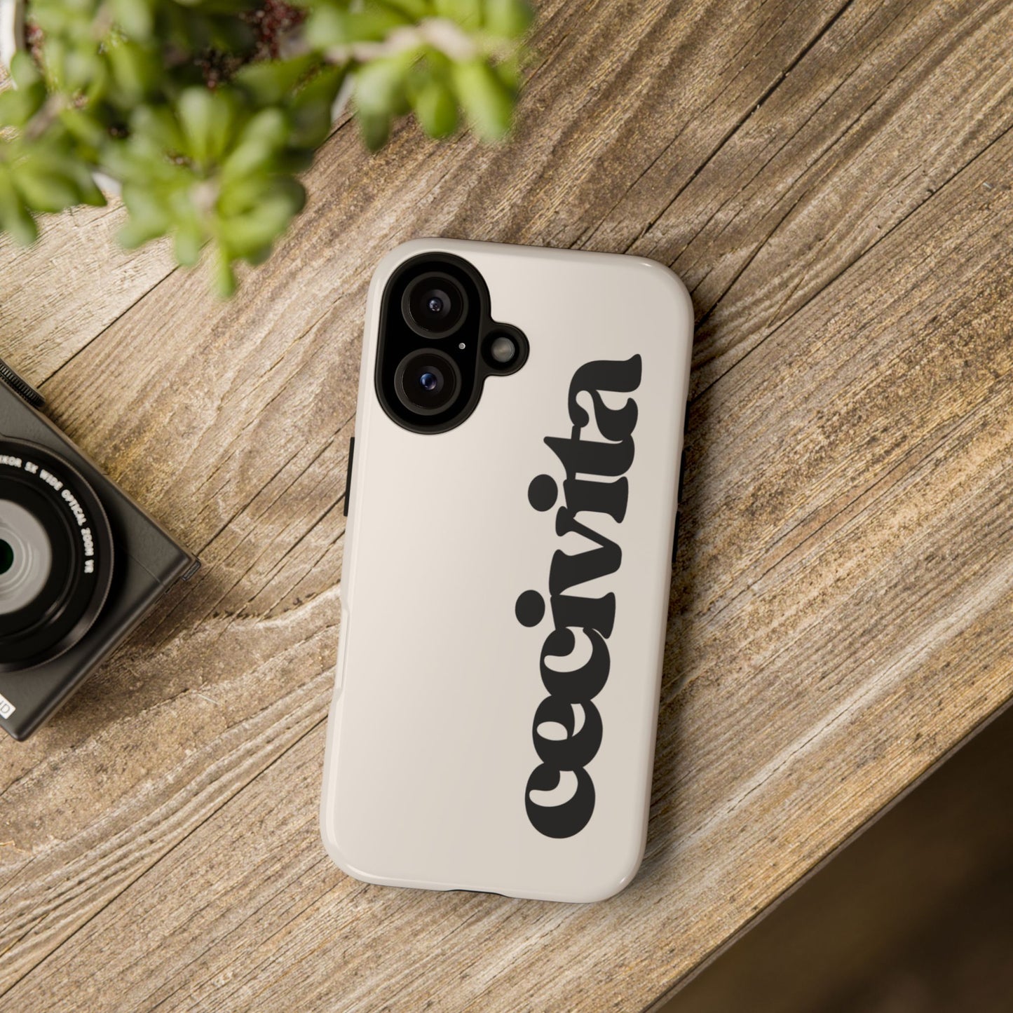Tough Phone Case – Bold Script "ceevita" Protective Cover