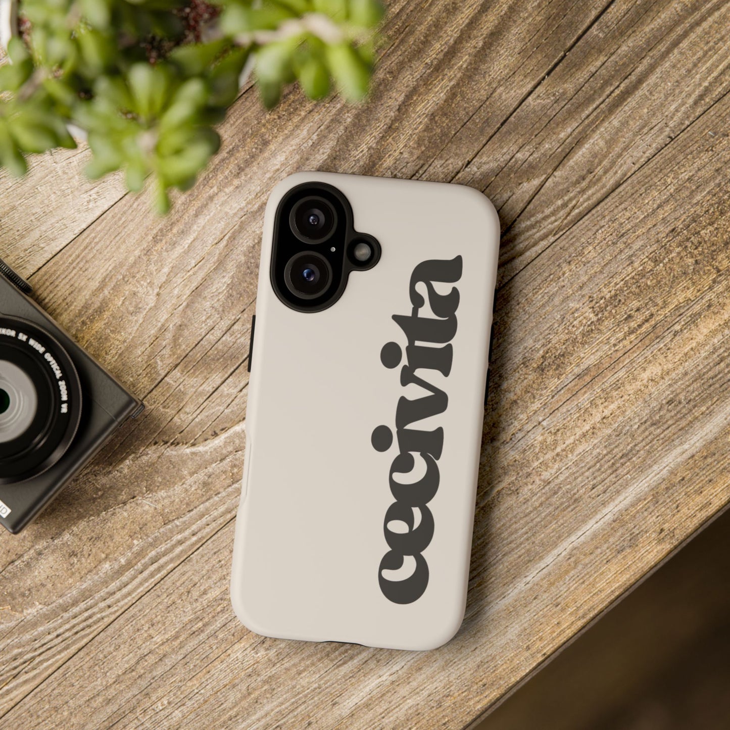 Tough Phone Case – Bold Script "ceevita" Protective Cover
