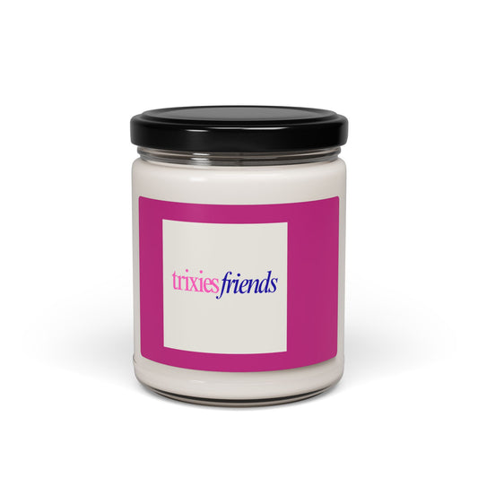 Trixies Friends Scented Soy Candle — 9oz Jar (Clean Floral Fragrance)